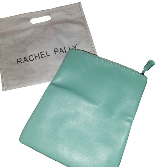 New with Dust Bag Rachel Pally Tropical Leather Trim Canvas Reversible Clutch - Picture 4 of 7